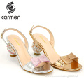 2021 summer new fashion women's shoes mid-heel party